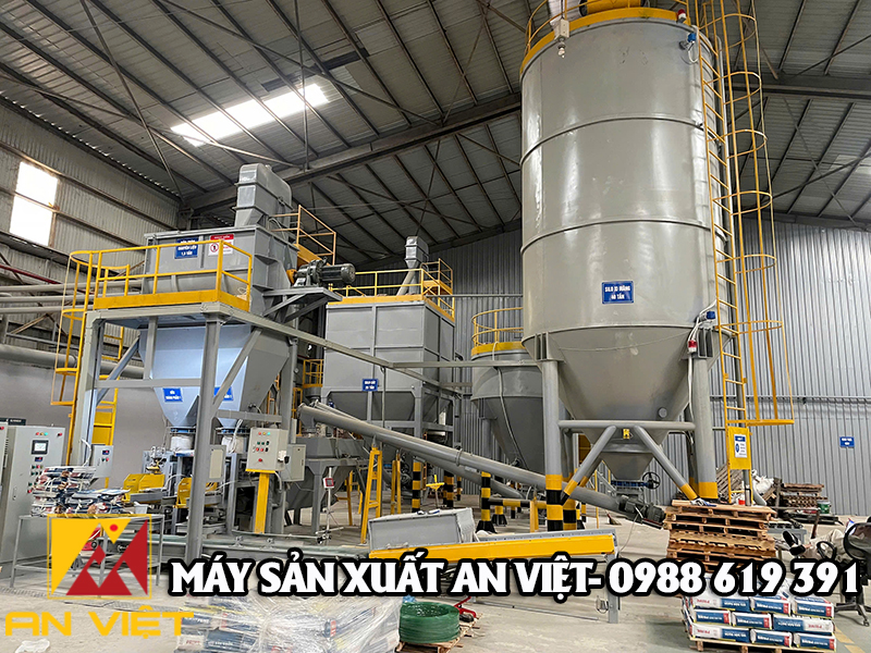 Dự Án Lắp Đặt Dây Chuyền Sản Xuất Keo Dán Gạch 3-5 Tấn/H Tại Vĩnh Phúc